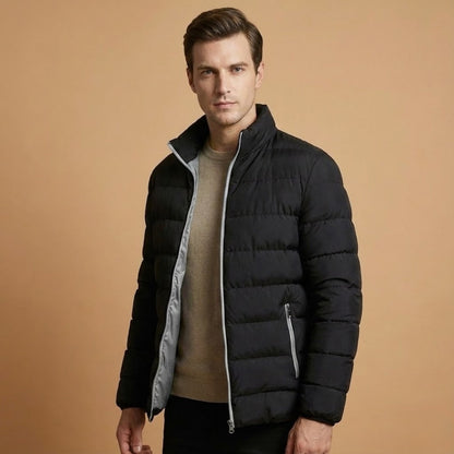 Insulated Quilted Men's Winter Parka Jacket