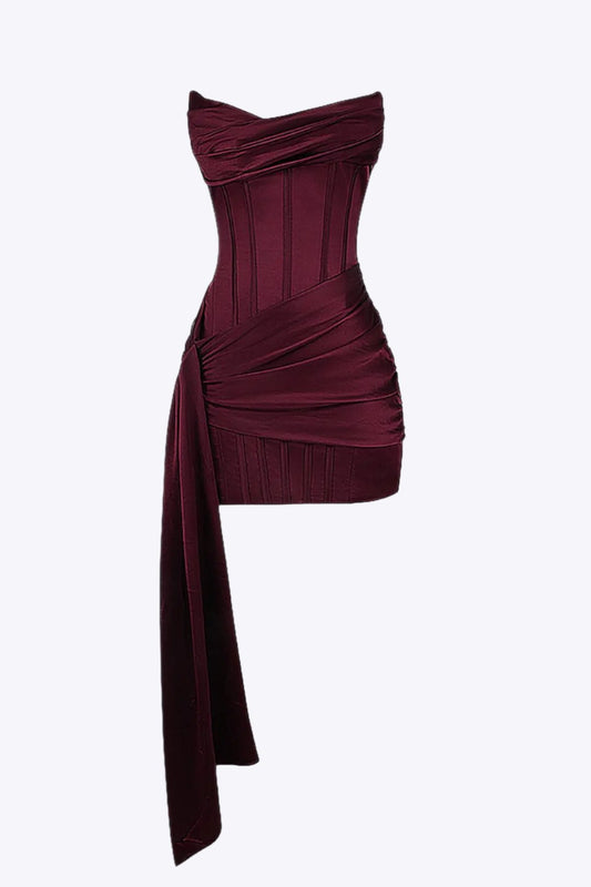 Chic Sleeveless Satin Mini Dress for Women - ModishWorld