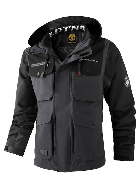 Waterproof Men's Puffer Jacket with Removable Hood - Modish World