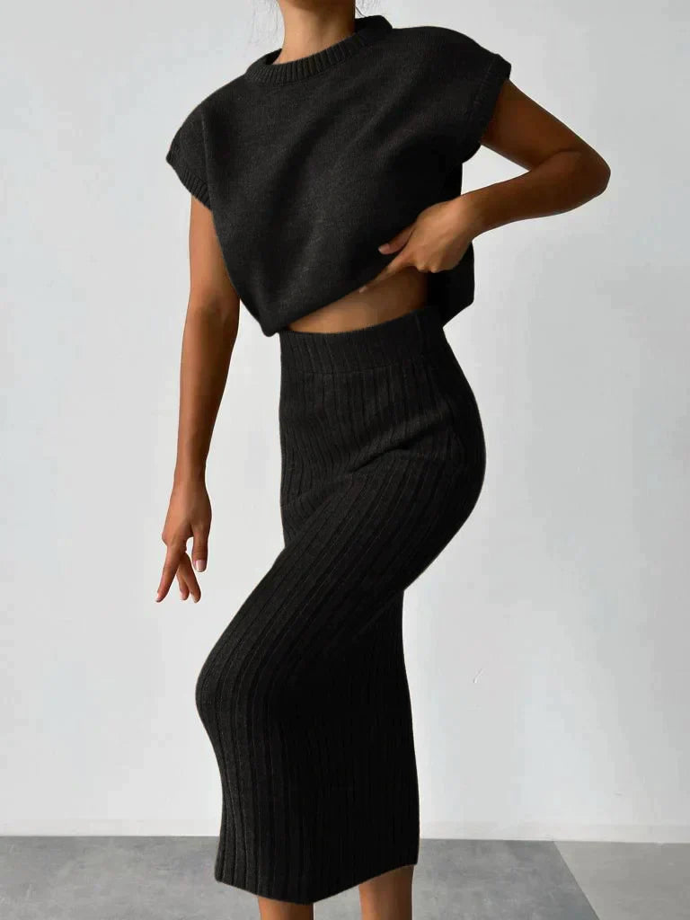 Trendy Tank Ribbed Knit Women's Top
