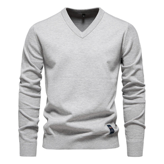 Classic Men's V-Neck Knit Sweater - Modish World