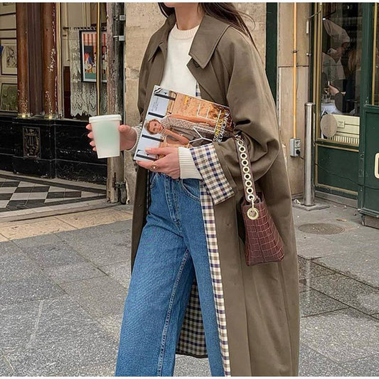 Classic Tan Waterproof Women's Trench Coat - ModishWorld