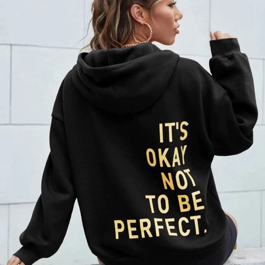 Ladies' Sweatshirt - Fun Graphic with Pouch Pocket - ModishWorld