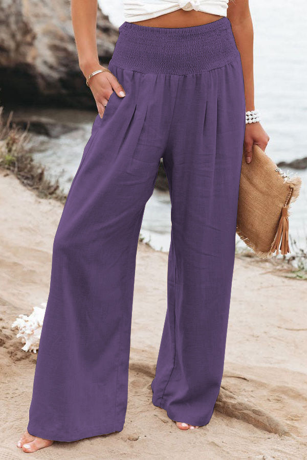 Relaxed Fit Women's Linen Pants