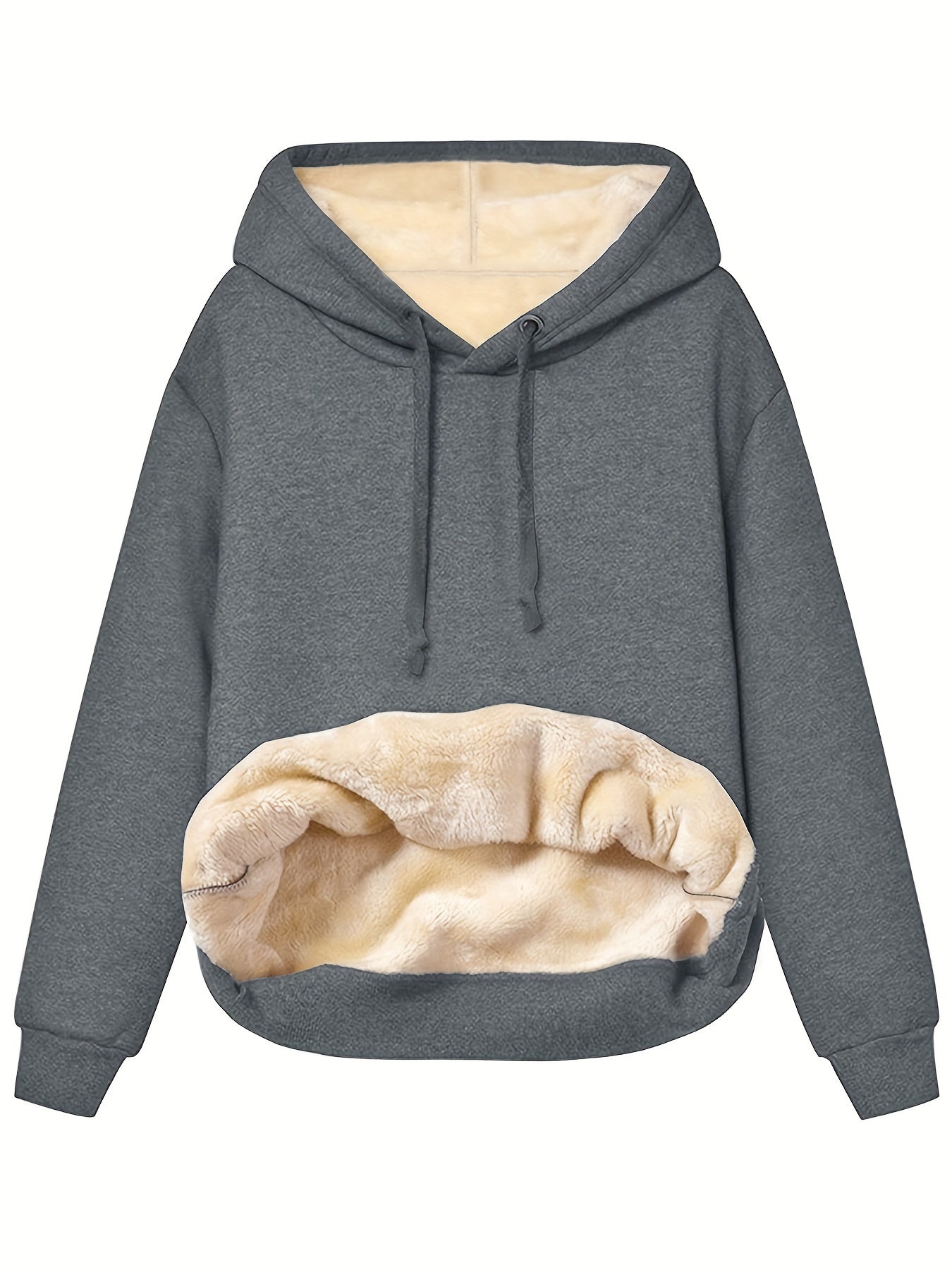 Cozy Fleece Hoodie with Adjustable Hood and Pocket