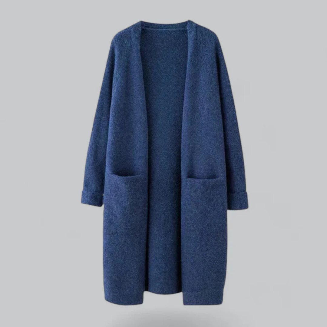Women's Oversized Open Front Cardigan with Pockets