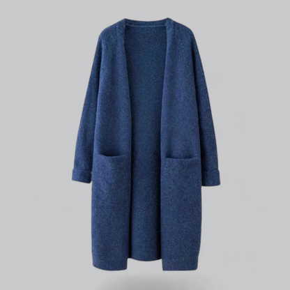 Women's Oversized Open Front Cardigan with Pockets