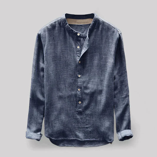 Classic Mens Button Down Long Sleeve Shirt - ModishWorld