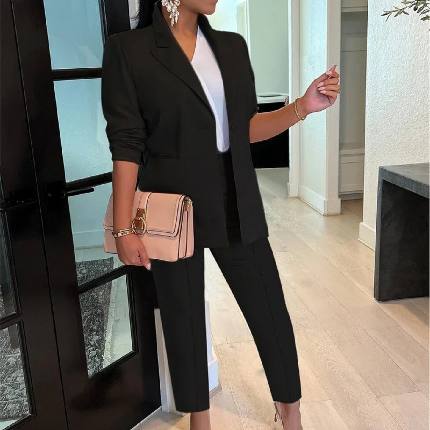 Classic 2-Piece Pantsuit for Women