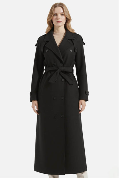 Classic Women's Double Breasted Trench Coat - Modish World
