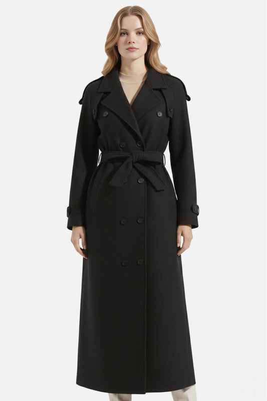 Classic Women's Double Breasted Trench Coat - Modish World