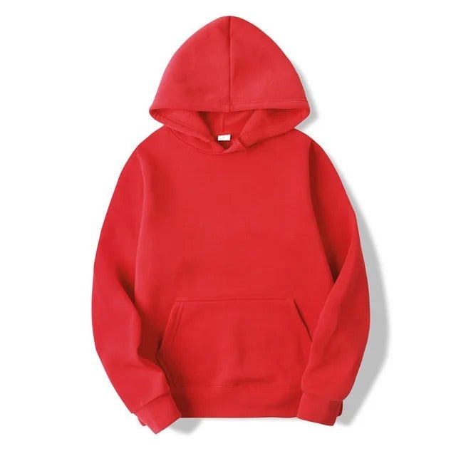 Classic Casual Hooded Sweatshirt with Pockets