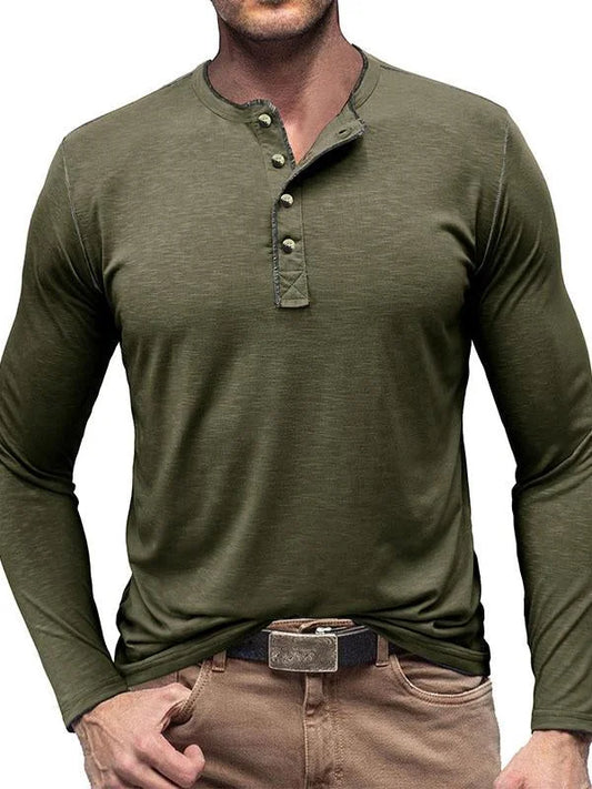 Classic Long Sleeve Casual Tee - ModishWorld