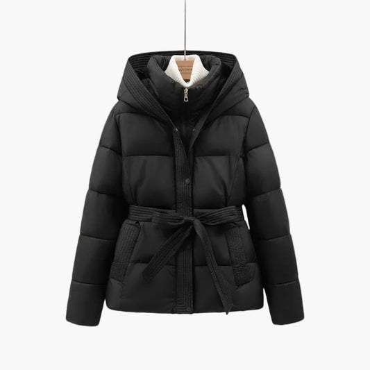 Warm Women's Fitted Parka Jacket Coat - ModishWorld