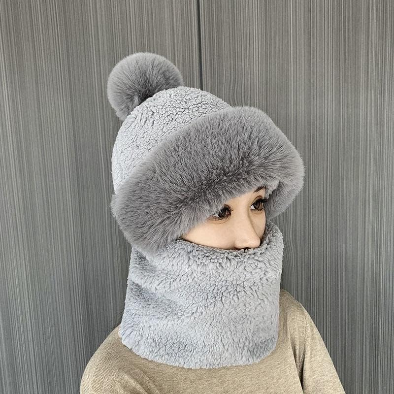 Warm Women's Knit Hat and Scarf Set - ModishWorld