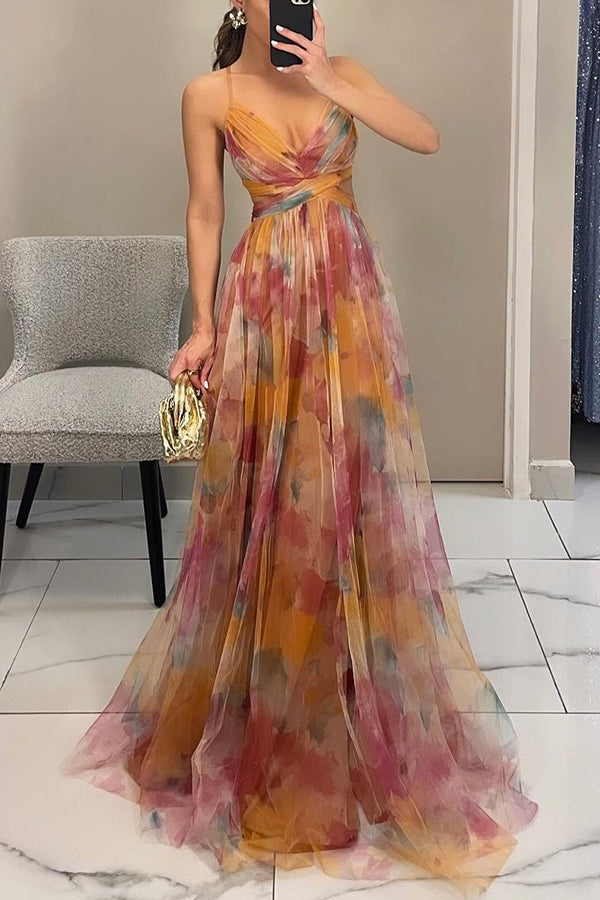 Ladies Floral Long Dress - Perfect Wedding Guest - ModishWorld