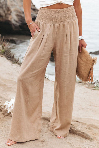 Relaxed Fit Women's Linen Pants