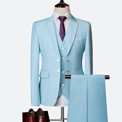 Classic Tailored 3-Piece Groom Suit Set for Men - ModishWorld