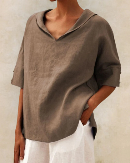 Relaxed Fit Cotton Shirt for Ladies