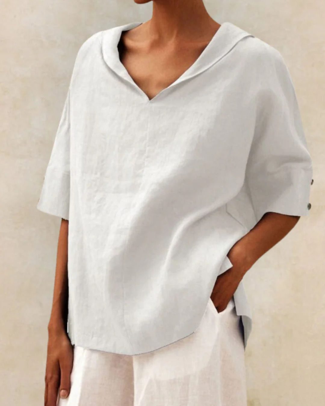 Relaxed Fit Cotton Shirt for Ladies