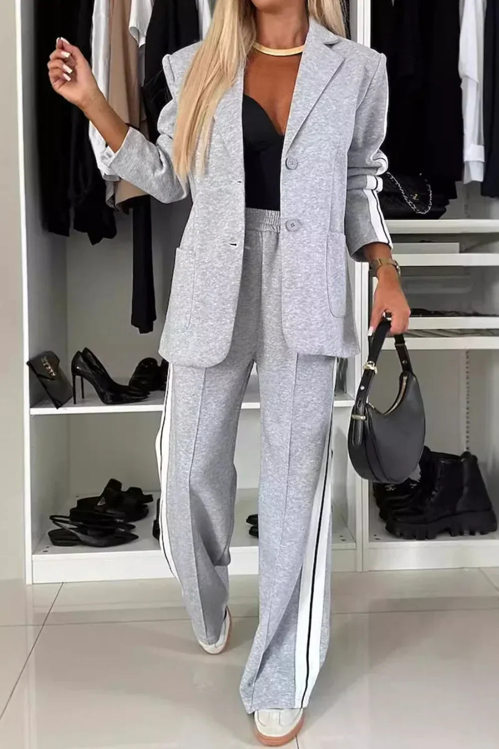 Classic 2-Piece Pantsuit for Ladies - ModishWorld