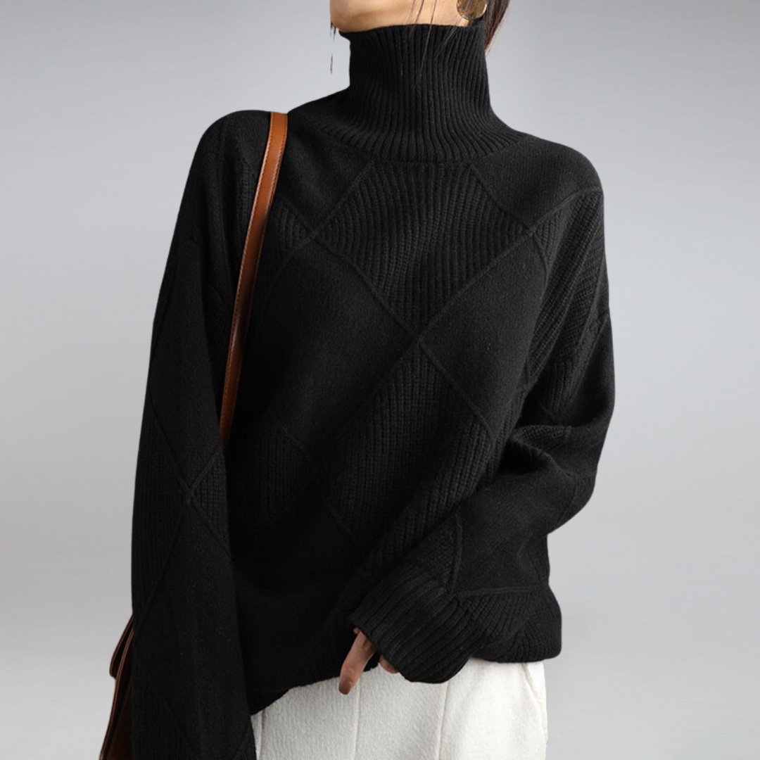 Women's Soft Cashmere Turtleneck Jumper