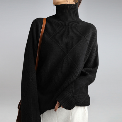 Women's Soft Cashmere Turtleneck Jumper