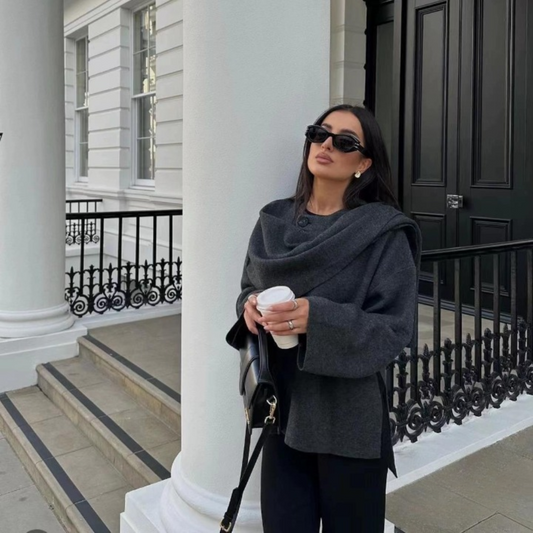 Chic Warm Ladies Coat Cape - ModishWorld