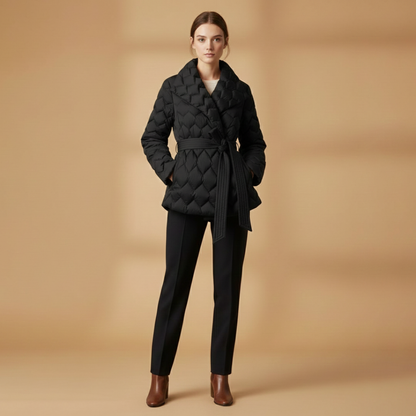 Ladies Warm Trench Coat with Pockets