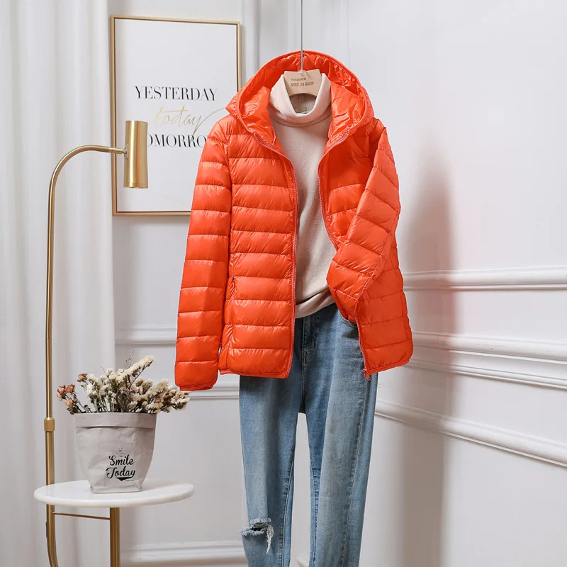Warm Women's Down Hooded Coat