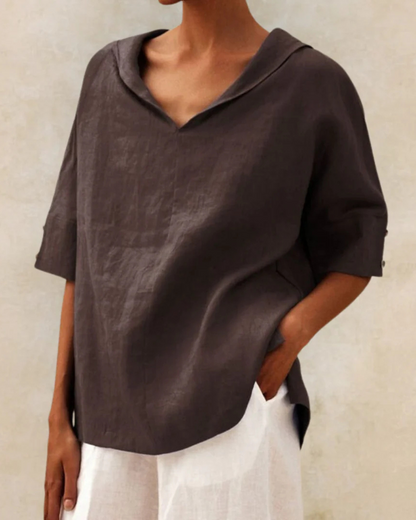 Relaxed Fit Cotton Shirt for Ladies
