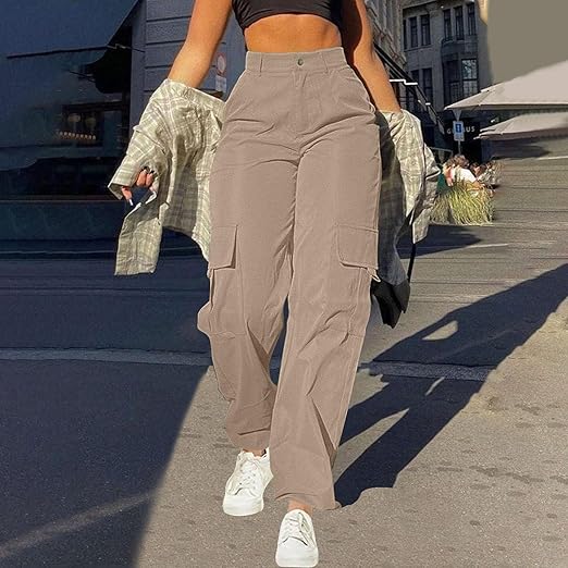 Comfortable Womens Cargo Pants High Waist