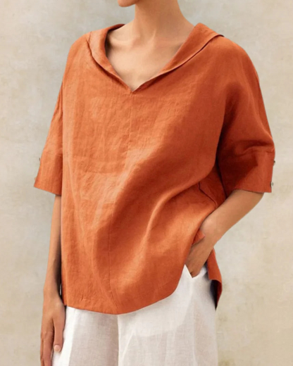 Relaxed Fit Cotton Shirt for Ladies