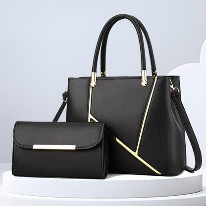 Fashionable 2-In-1 Tote And Clutch Bag Set - ModishWorld