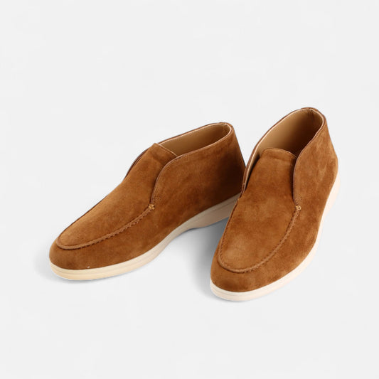Classic Men's Leather Slip On Loafers in Tan - Modish World