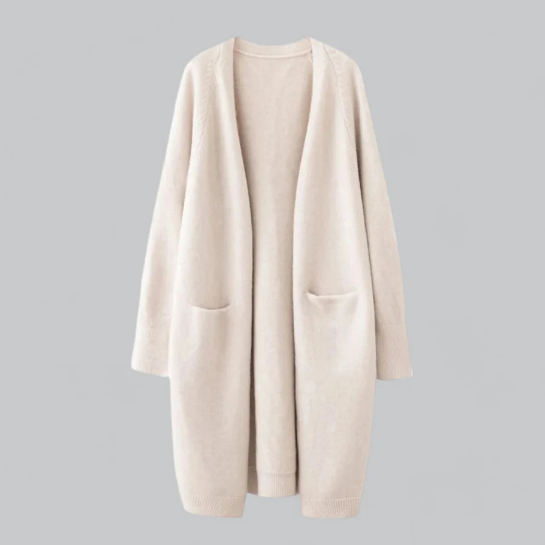 Women's Oversized Open Front Cardigan with Pockets