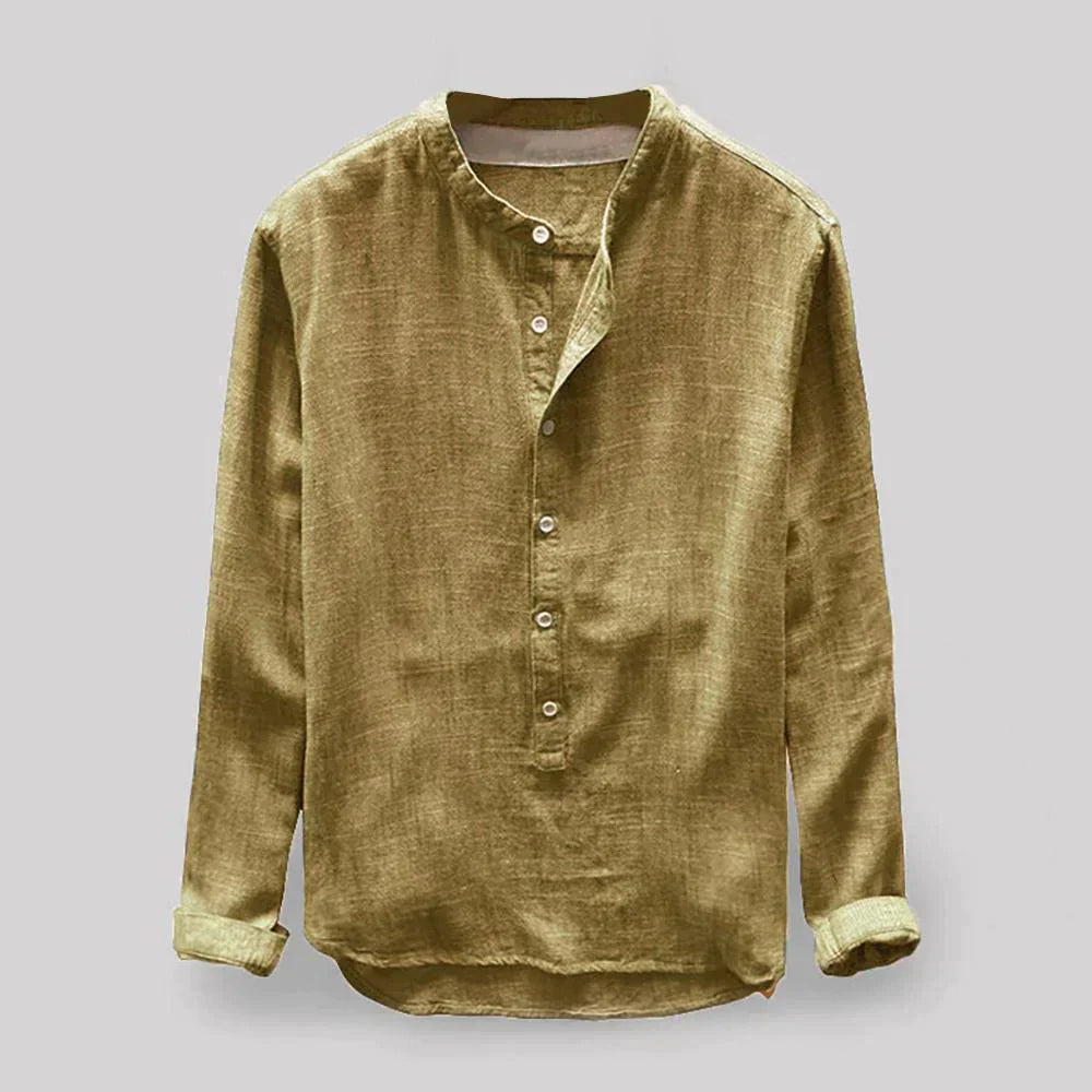 Classic Mens Button Down Long Sleeve Shirt