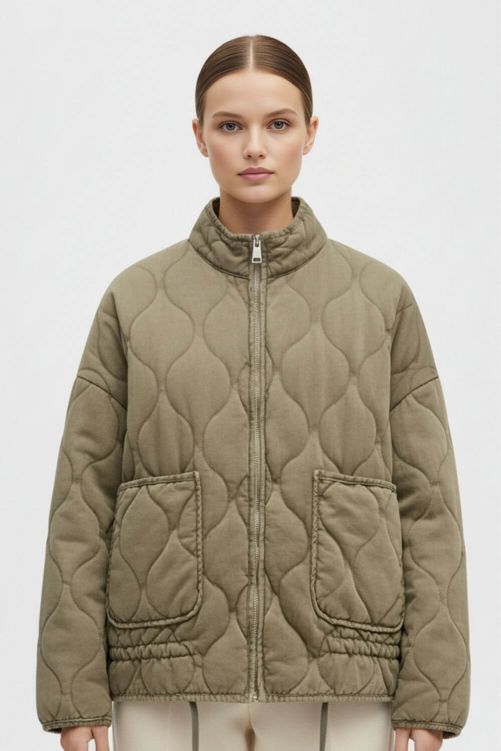 Stylish Women's Padded Coat - Warm Winter Jacket