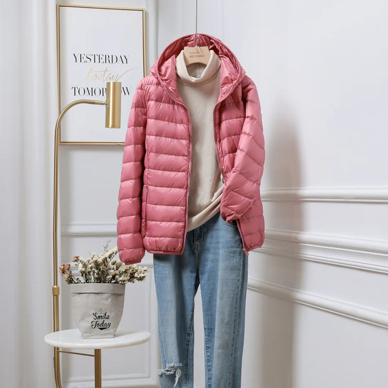 Warm Women's Down Hooded Coat