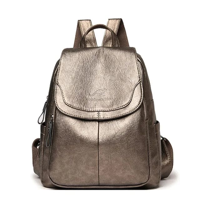 Durable Leather Ladies Travel Backpack - ModishWorld