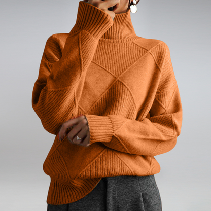Women's Soft Cashmere Turtleneck Jumper