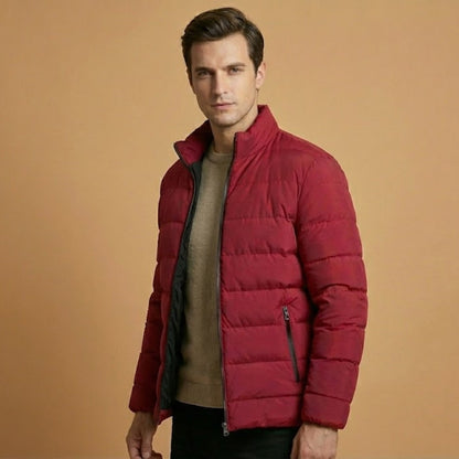 Insulated Quilted Men's Winter Parka Jacket