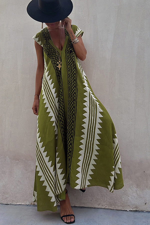 Boho Chic Long Sundress for Ladies