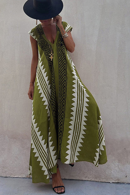Boho Chic Long Sundress for Ladies