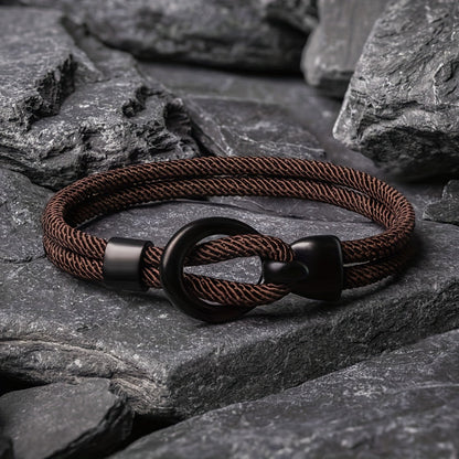 Unique Braided Leather Men's Wristband