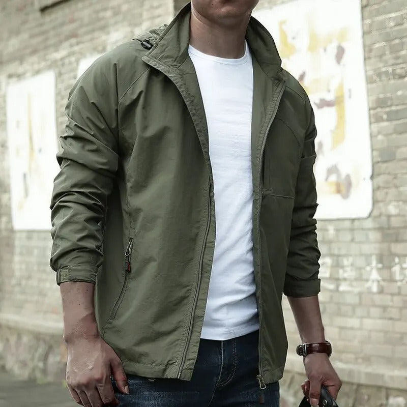 Waterproof Windbreaker Cargo Coat for Men