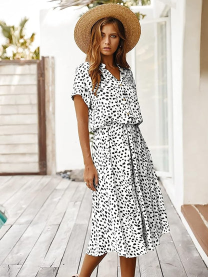 Stylish Casual Knee Length Dress for Ladies