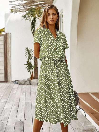 Stylish Casual Knee Length Dress for Ladies