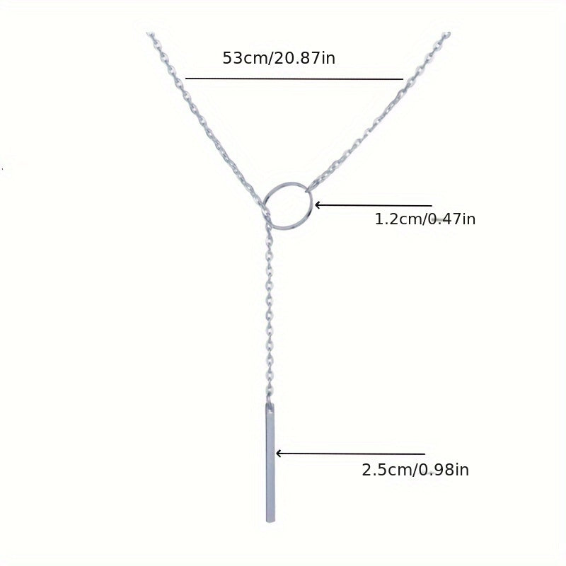 Simple Elegant Pendant Necklace - Adjustable Length