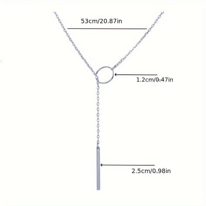 Simple Elegant Pendant Necklace - Adjustable Length